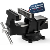 Profi Schraubstock 125mm Spannweite aus hochfestem Gusseisen mit Kugelgraphit