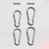 A4 Karabiner Schwerlast Set