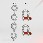 M12 Ringschrauben Kombi-Set